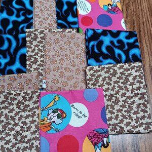 #356 12 Assorted Fat Quarters Novelty, Maxine, Gingerbread Man New Quilt Fabric